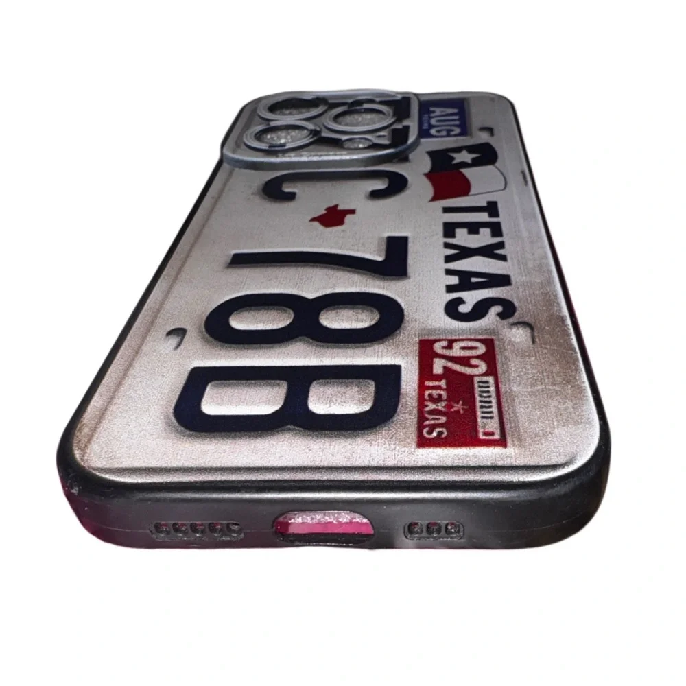 iPhone 15 Pro - Rustic Texas License Plate Phone Case